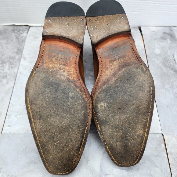 Magnanni Marco Cuero Dress Shoes Men\'s Size 8.5 M Single Monk Strap Cuero main image 4